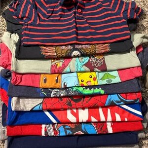 Lot of 17 boys size small shirts